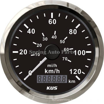 85mm Speedometer Velometer 120km/H 12V/ 24V with Backlight for Car Truck Normal Impulse